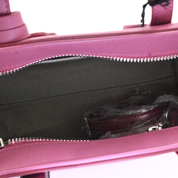 Karl Lagerfeld Interstellar K/Ikonik Pink Leather Tote Handbag - Picture 13 of 16